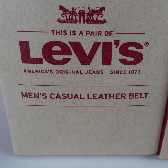 Levi’s 2 Belts Leather Levi Strauss Metal Buckles - Picture 3 of 5